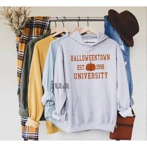 NEW WHITE LABEL halloweentown hooded sweatshirt in heather grey